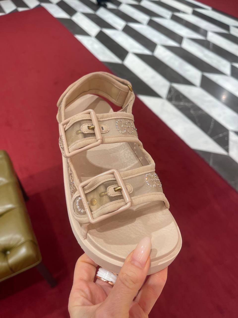 GUCCI Sandals side view - Women's luxury Shoes