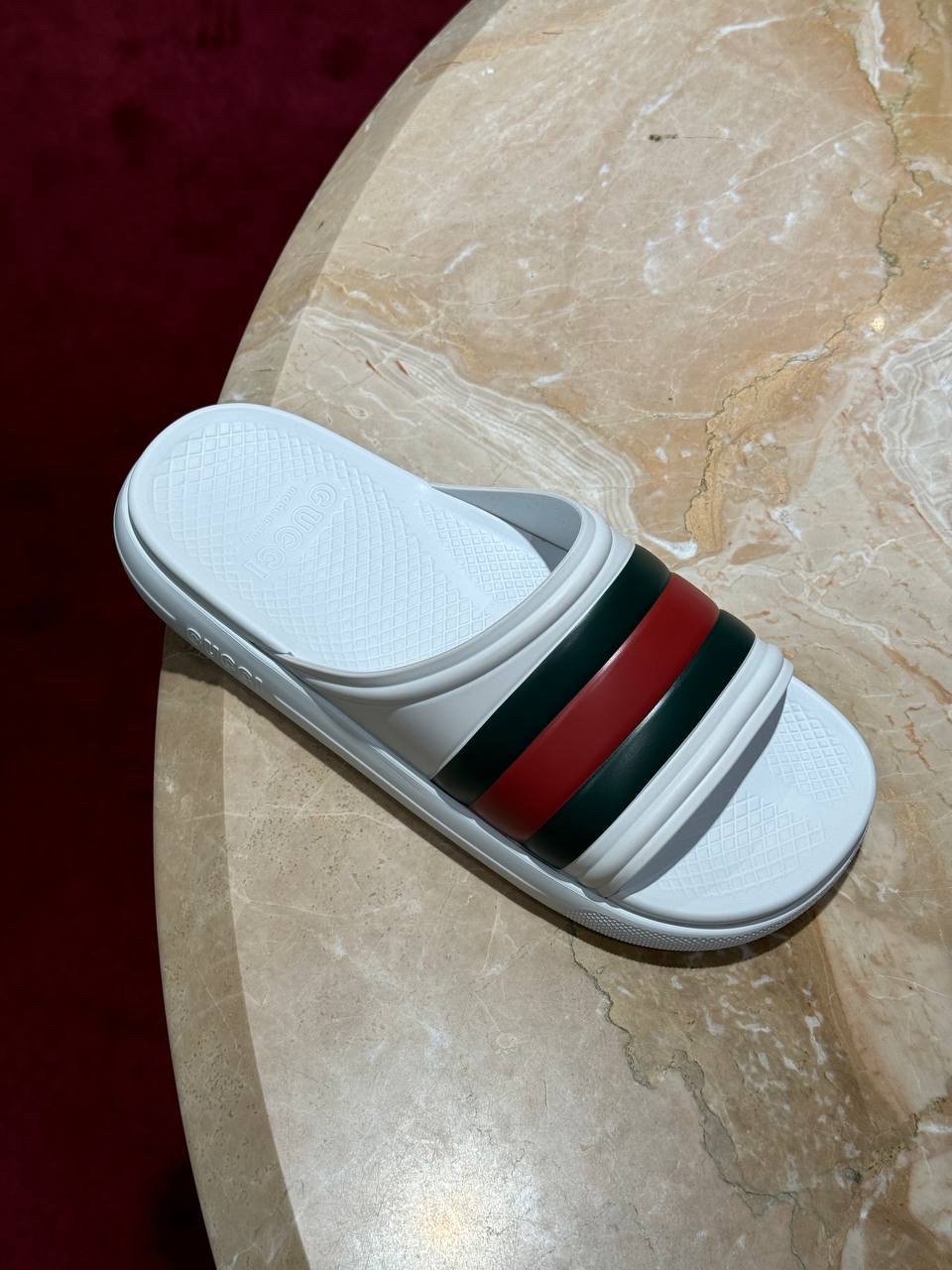 GUCCI Slides side view - Men's luxury Shoes