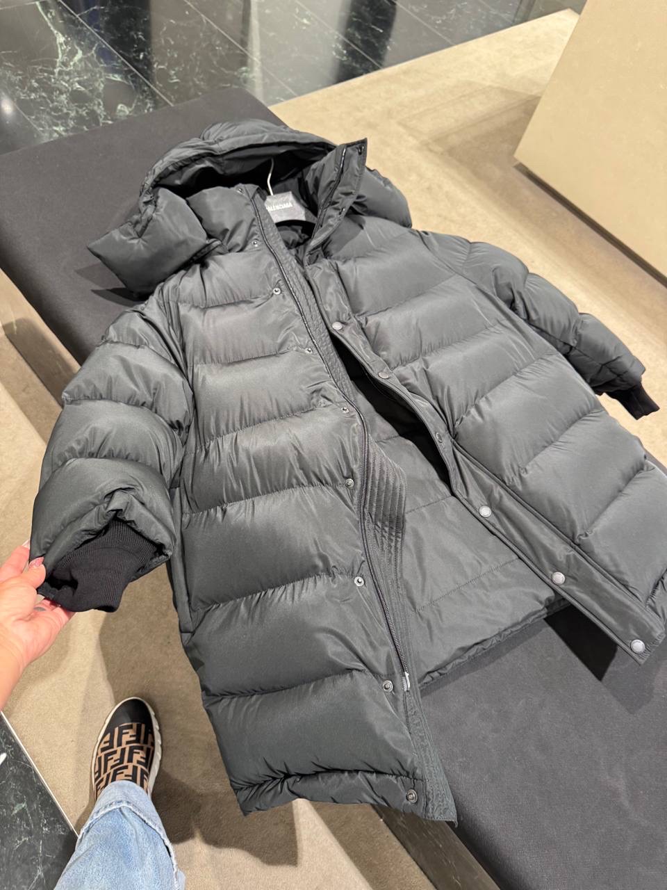 BALENCIAGA Down jacket front view - Women luxury Clothes