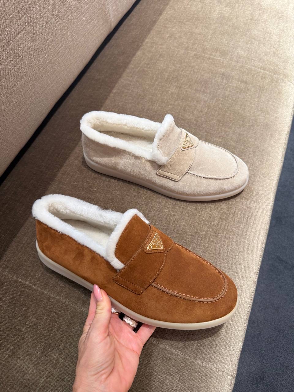 PRADA Moccasins front view - Men luxury Shoes