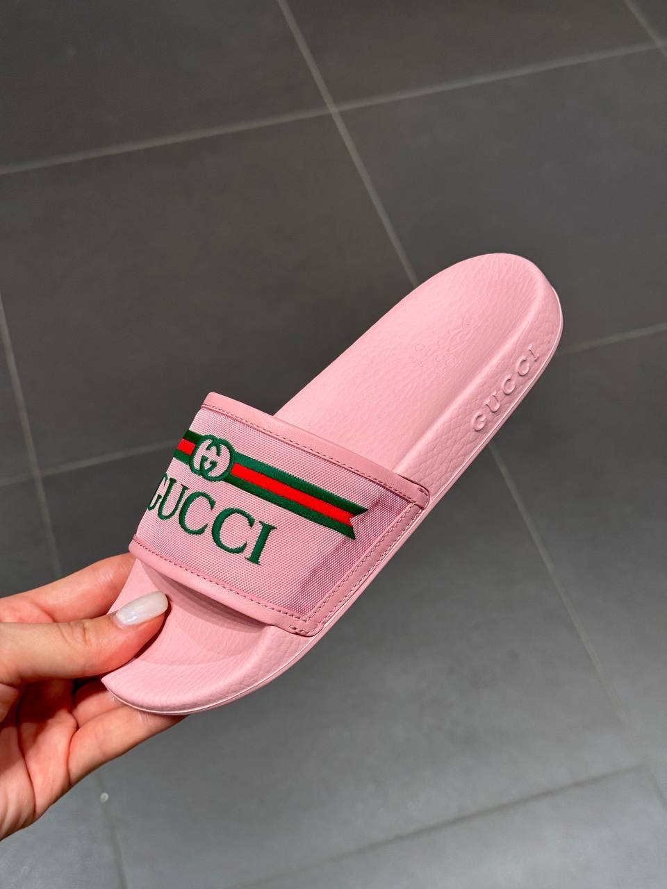 GUCCI Slides front view - Girls's luxury Shoes