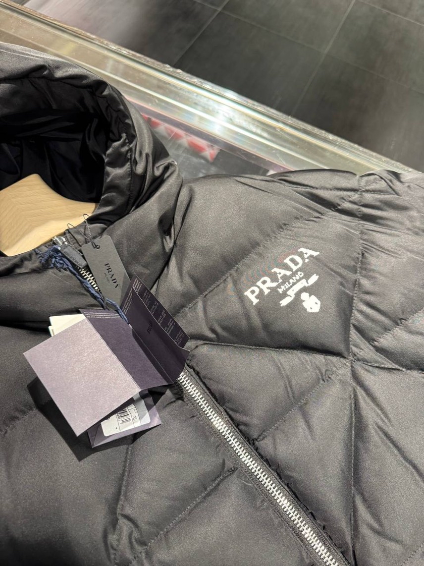 PRADA Down jacket side view - Men's luxury Clothes