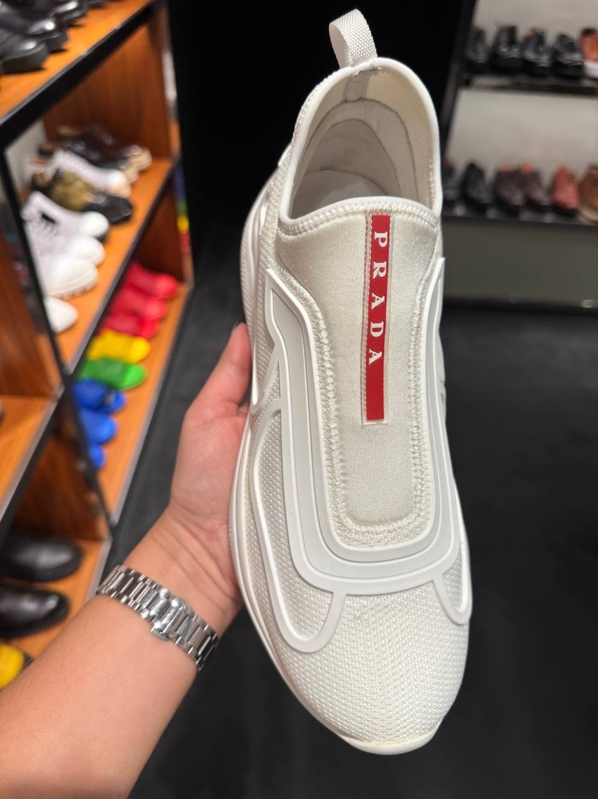 PRADA Sneakers side view - Women's luxury Shoes