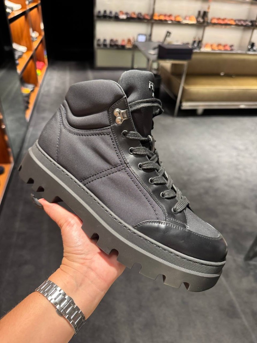 PRADA Boots front view - Men's luxury Shoes