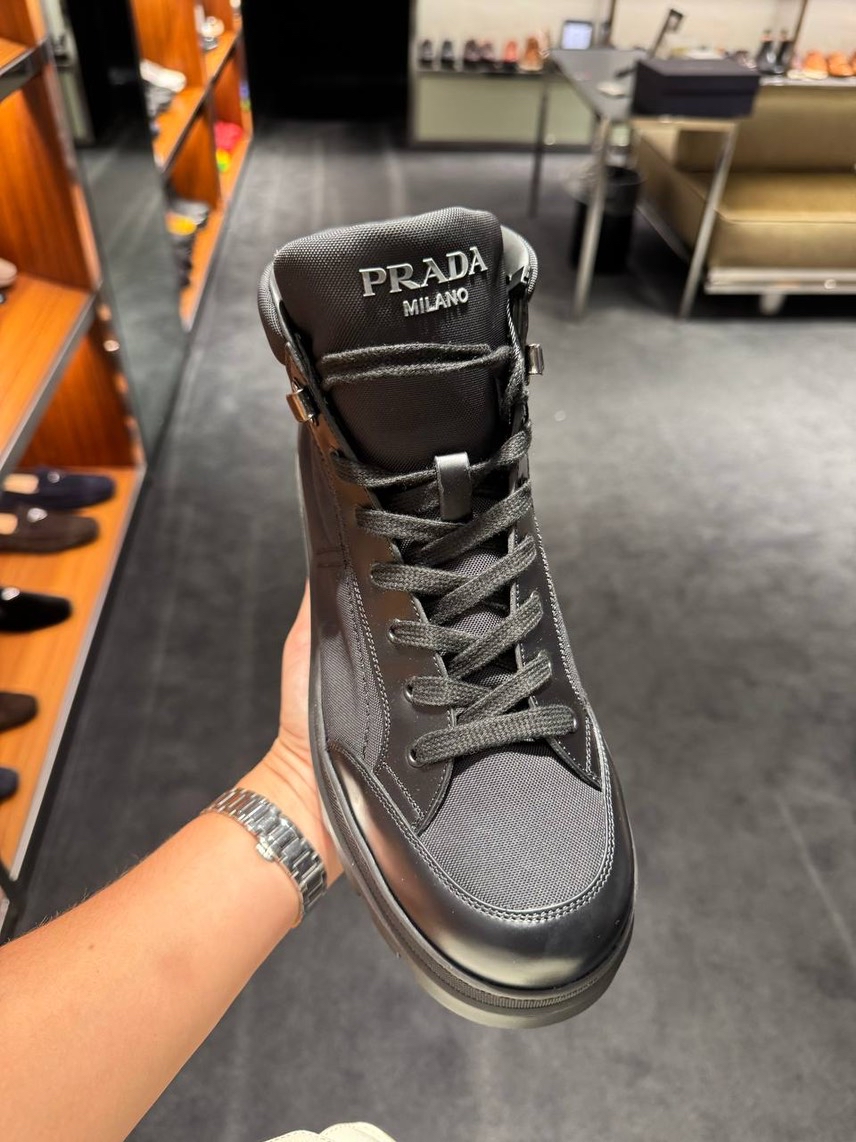 PRADA Boots side view - Men's luxury Shoes