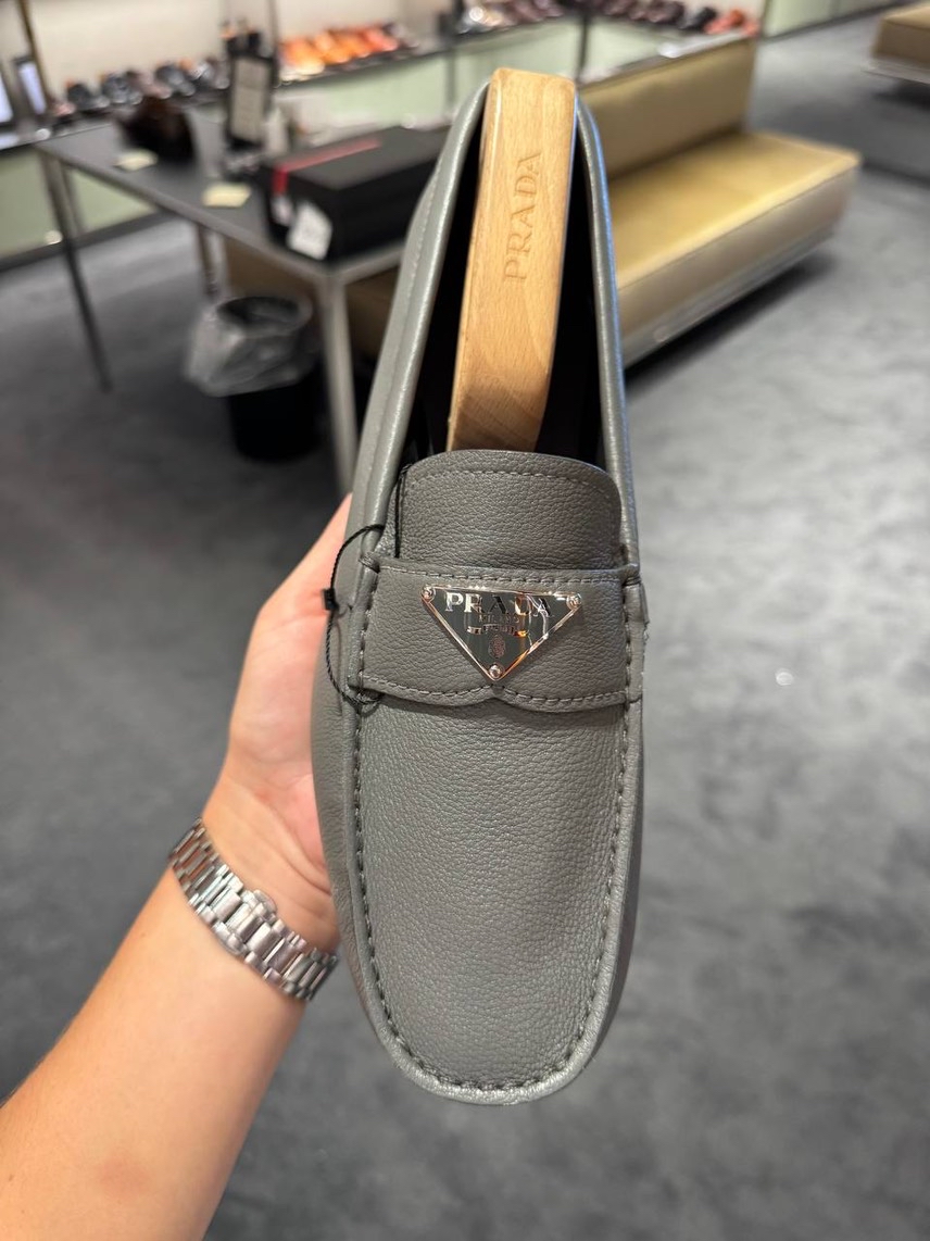 PRADA Moccasins side view - Men's luxury Shoes