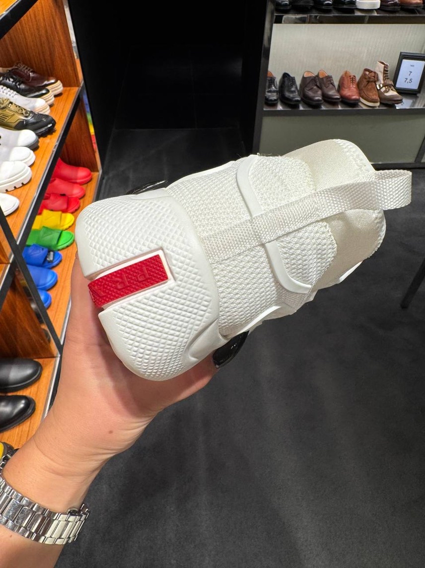 PRADA Sneakers side view - Women's luxury Shoes