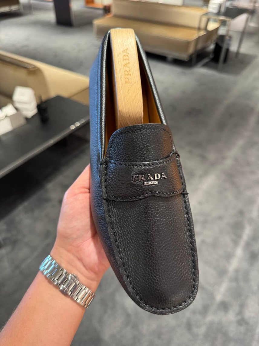 PRADA Moccasins side view - Men's luxury Shoes