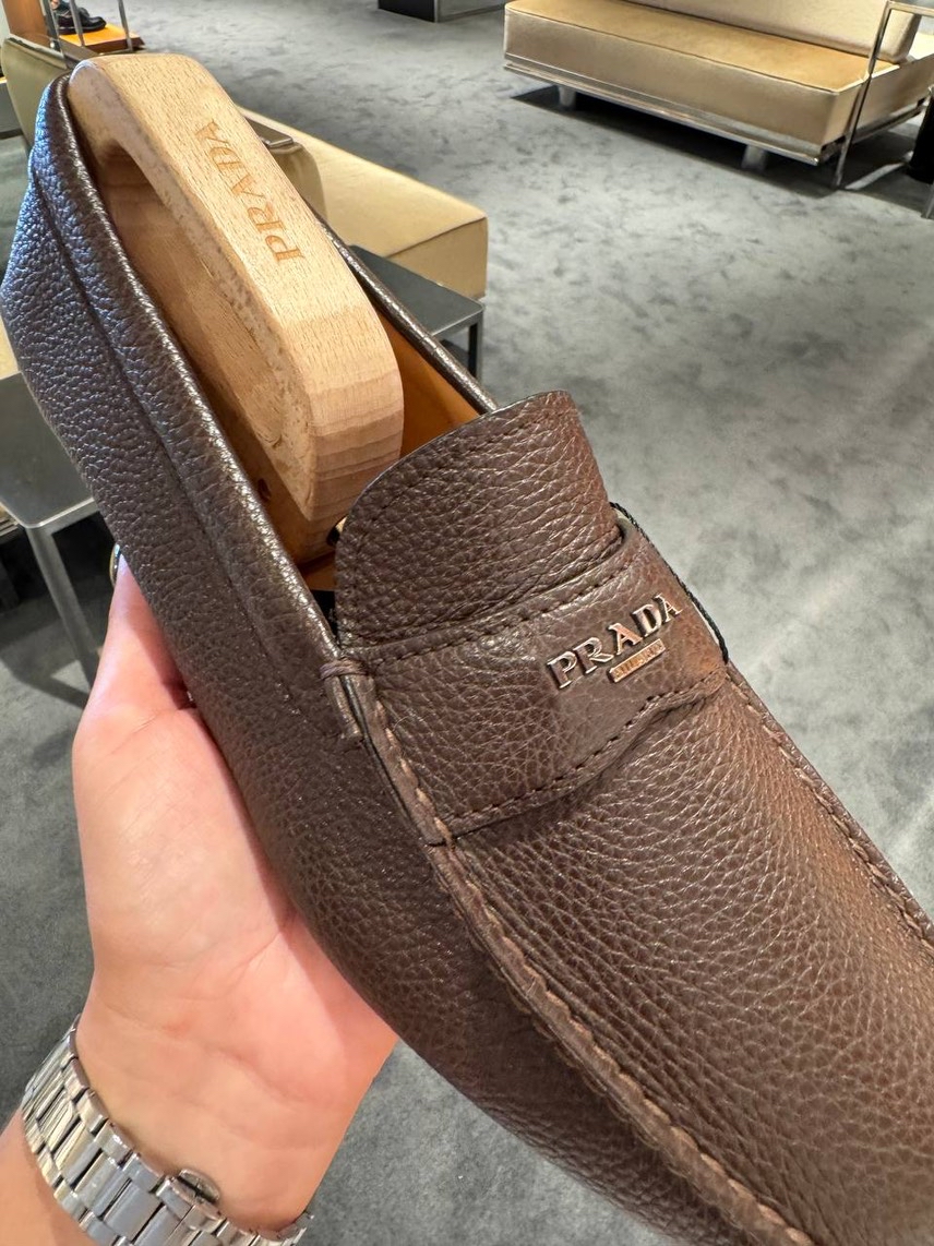 PRADA Moccasins side view - Men's luxury Shoes