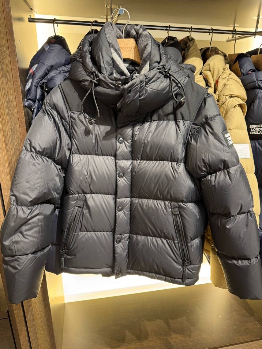 BURBERRY Down jacket front view - Men's luxury Clothes