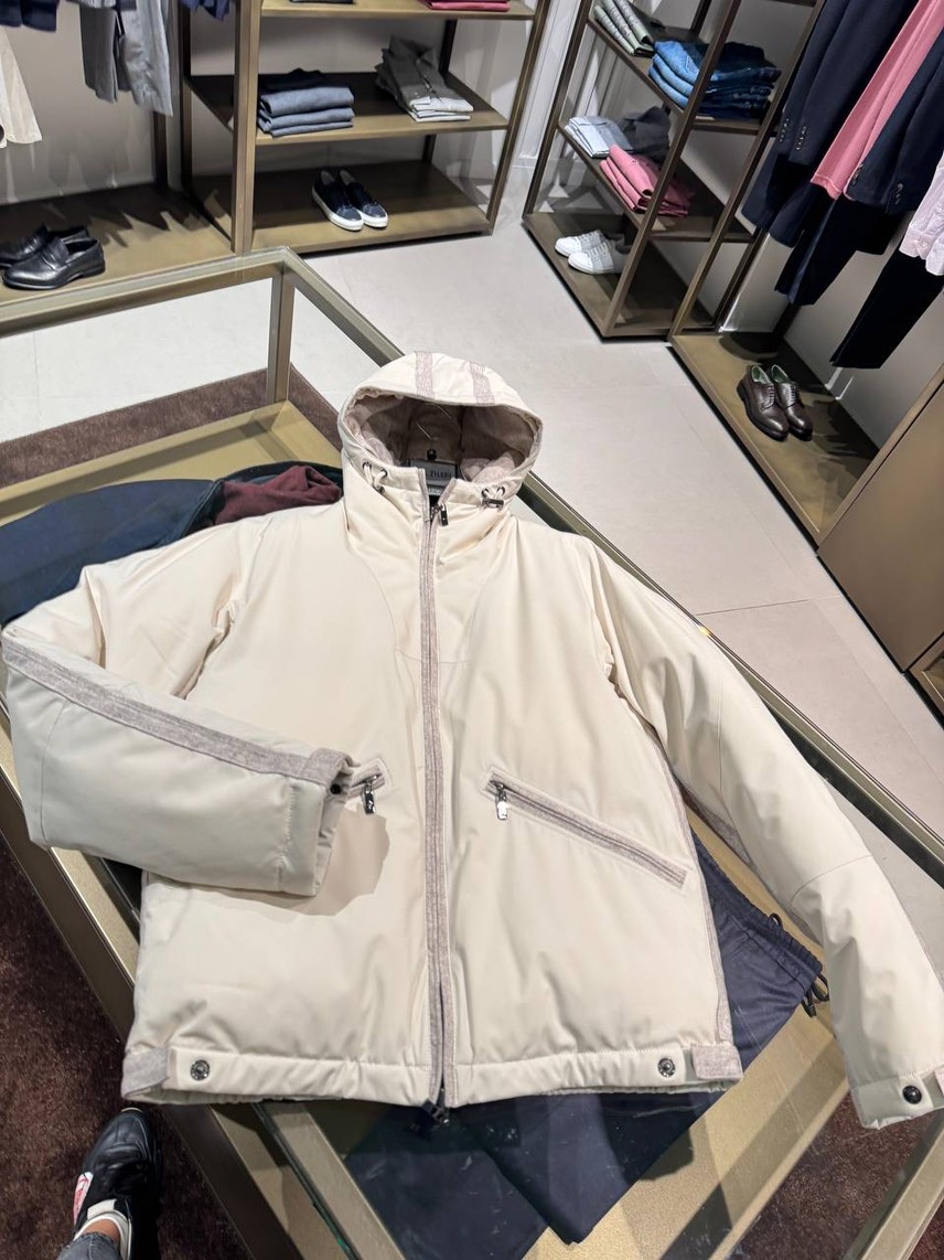 PAL ZILERI Down jacket front view - Men's luxury Clothes