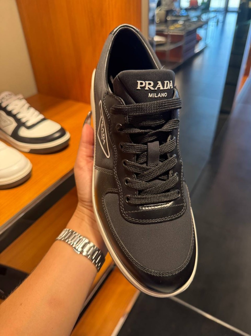 PRADA Sneakers side view - Men's luxury Shoes