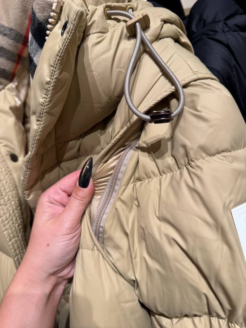 BURBERRY Down jacket side view - Men's luxury Clothes