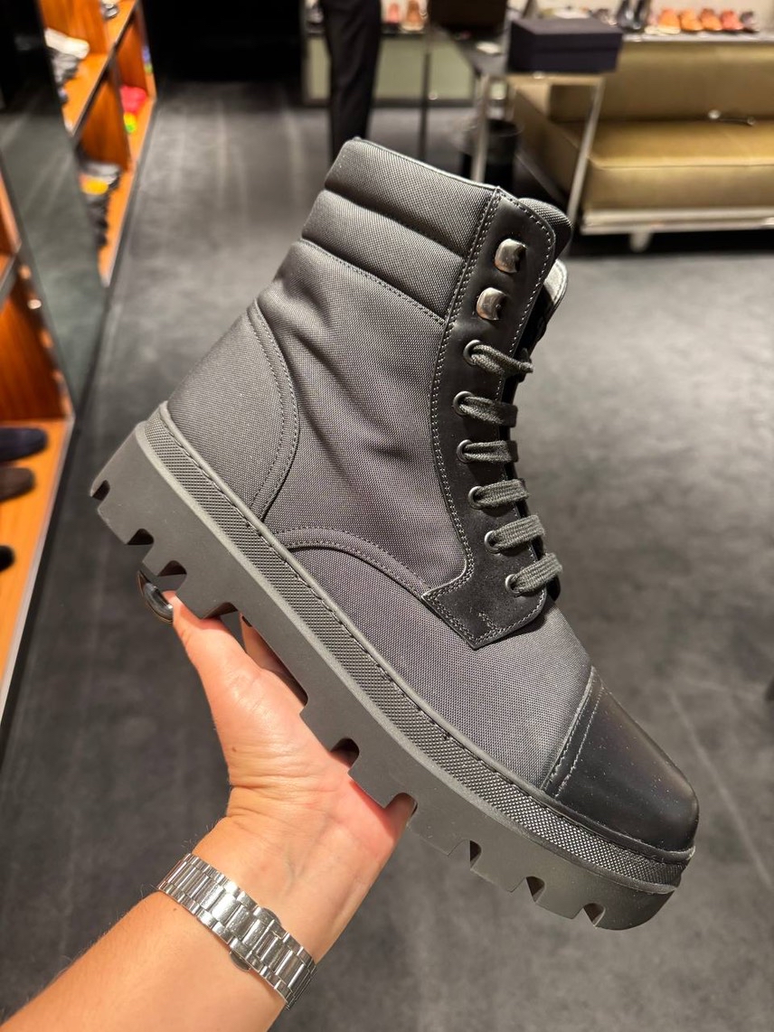 PRADA Boots front view - Men's luxury Shoes