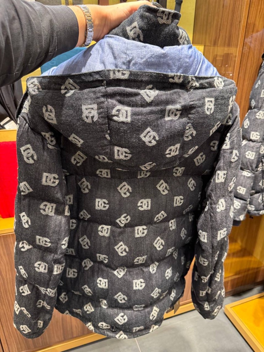 DOLCE & GABBANA Down jacket side view - Men's luxury Clothes