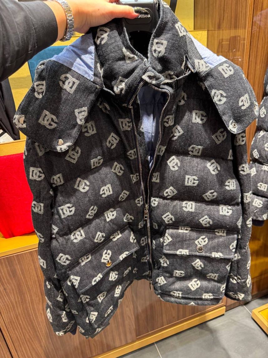 DOLCE & GABBANA Down jacket front view - Men's luxury Clothes