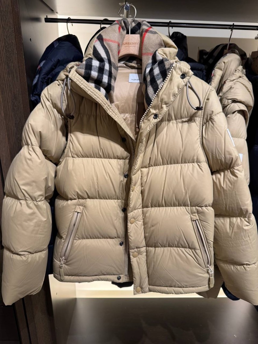 BURBERRY Down jacket front view - Men's luxury Clothes