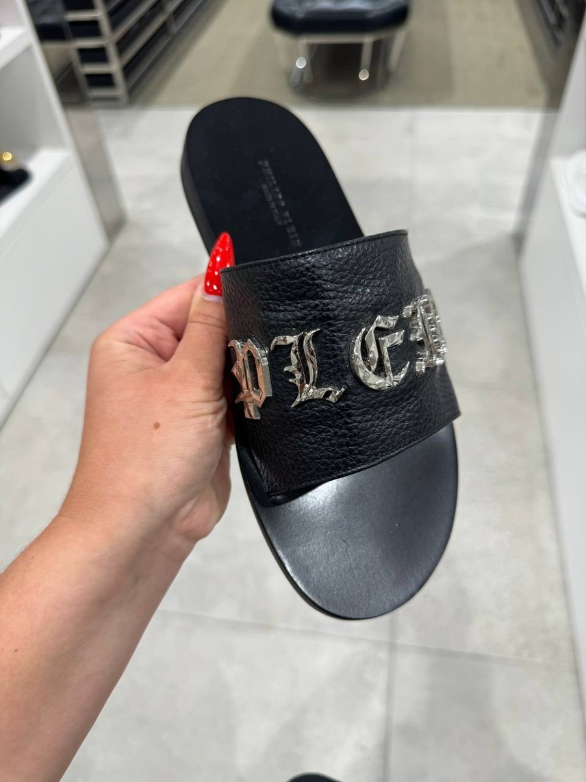 PHILIPP PLEIN Slides side view - Men's luxury Shoes