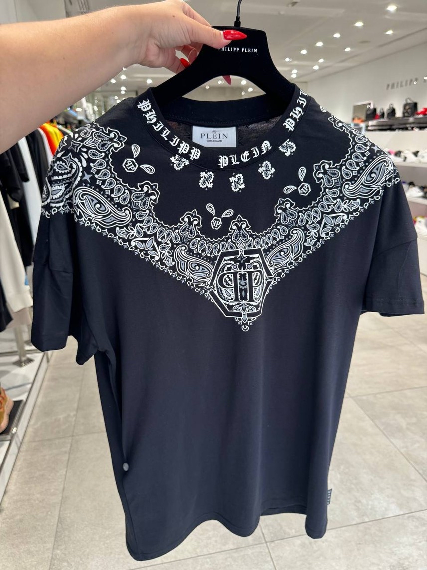PHILIPP PLEIN T-shirt and Polo front view - Men's luxury Clothes