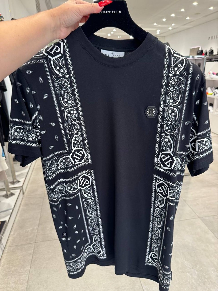PHILIPP PLEIN T-shirt and Polo front view - Men's luxury Clothes