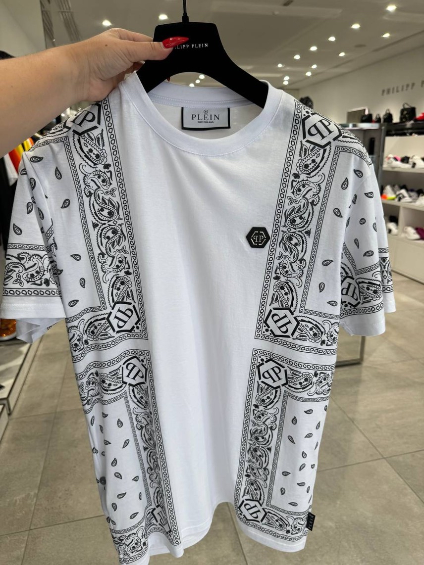 PHILIPP PLEIN T-shirt and Polo front view - Men's luxury Clothes