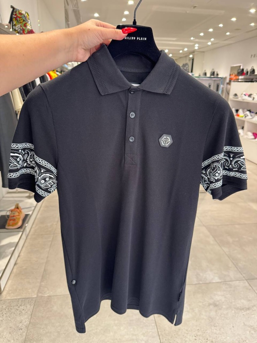 PHILIPP PLEIN T-shirt and Polo front view - Men's luxury Clothes