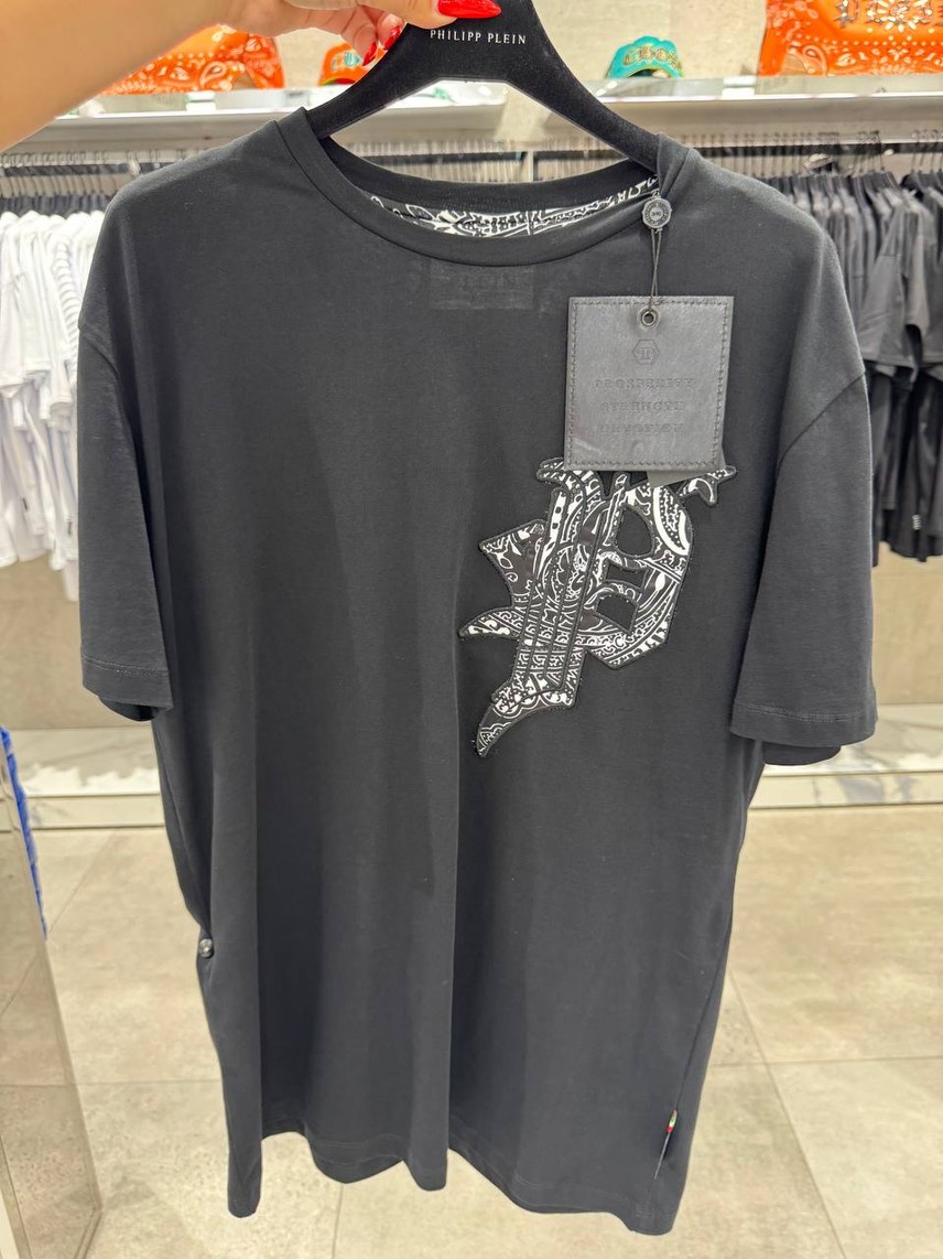 PHILIPP PLEIN T-shirt and Polo front view - Men's luxury Clothes