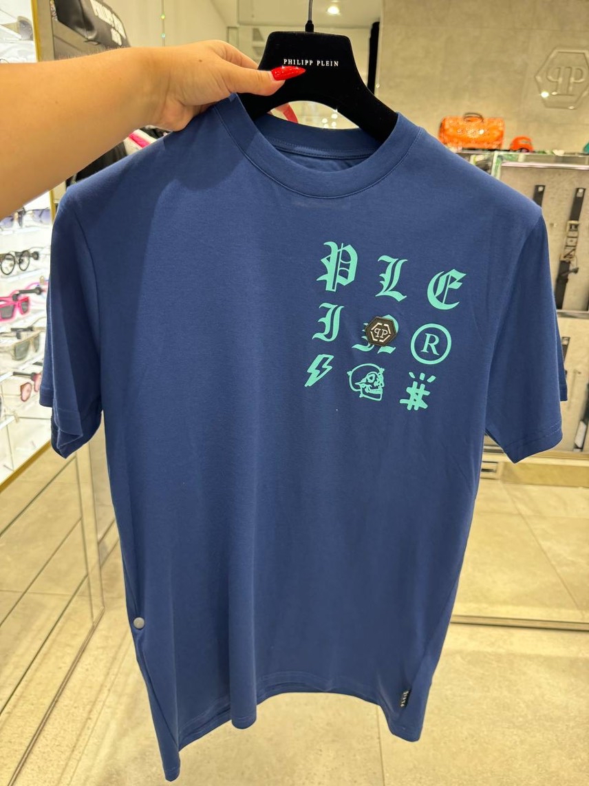 PHILIPP PLEIN T-shirt and Polo front view - Men's luxury Clothes