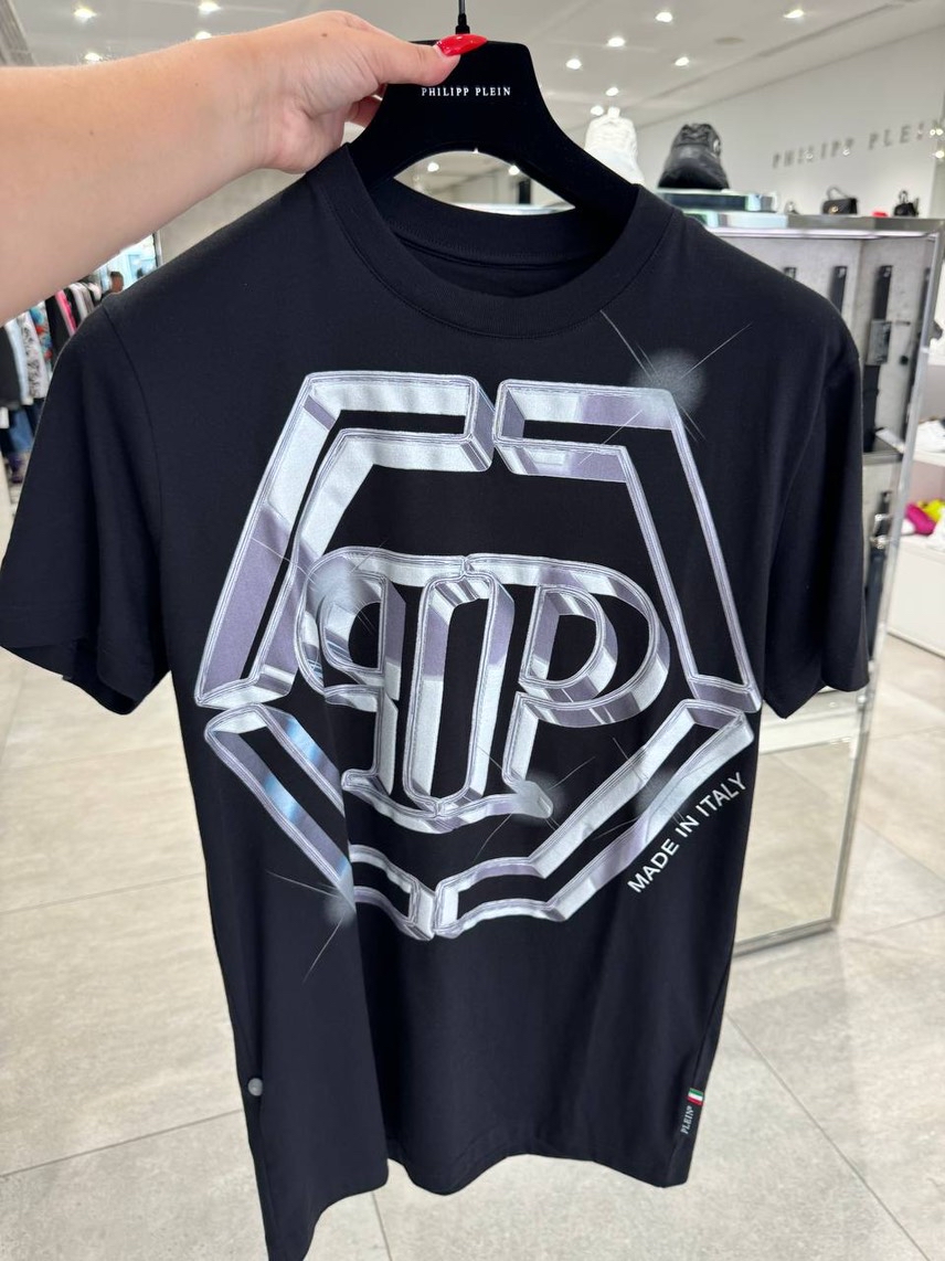 PHILIPP PLEIN T-shirt and Polo front view - Men's luxury Clothes