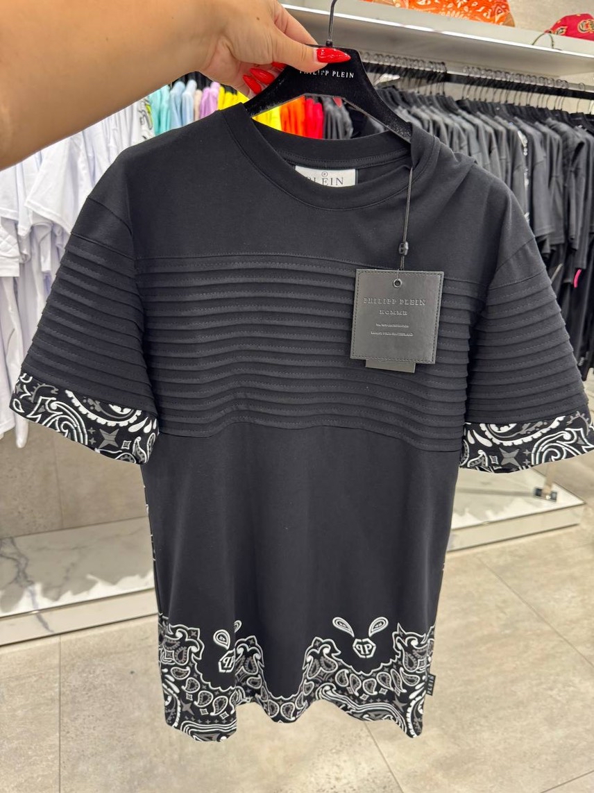 PHILIPP PLEIN T-shirt and Polo front view - Men's luxury Clothes
