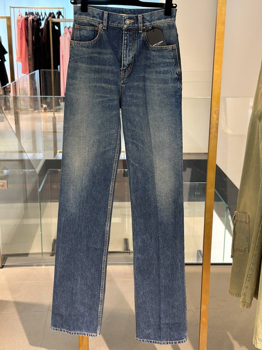 YVES SAINT LAURENT Denim front view - Women's luxury Clothes