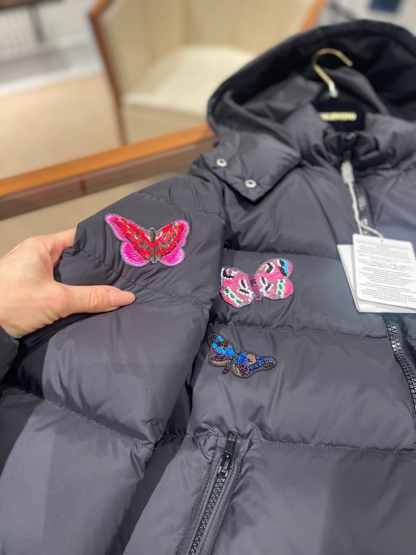 VALENTINO GARAVANI Down jacket side view - Women's luxury Clothes