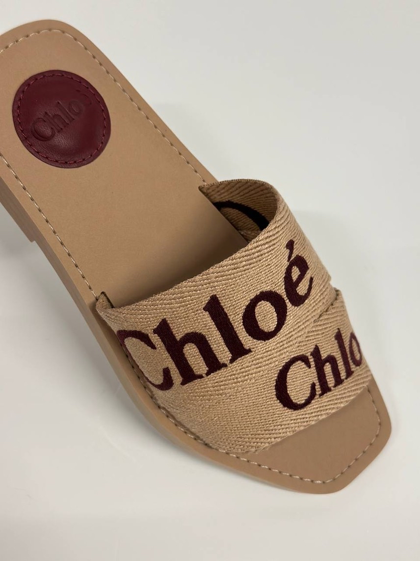 CHLOE Slides side view - Women's luxury Shoes