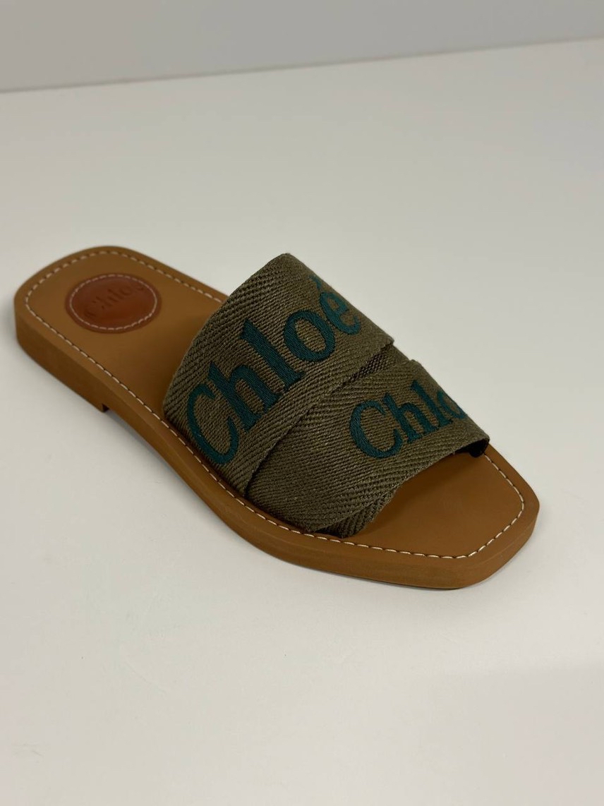 CHLOE Slides side view - Women's luxury Shoes