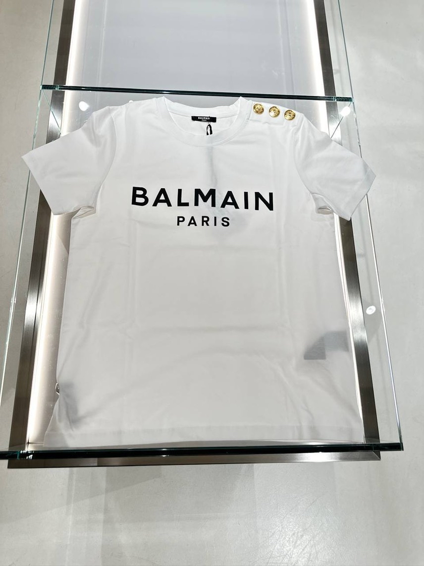 BALMAIN T-shirt and Polo front view - Women's luxury Clothes