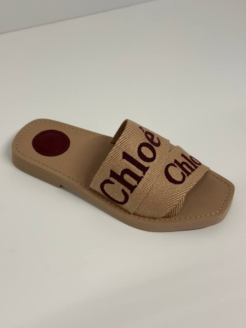 CHLOE Slides front view - Women's luxury Shoes