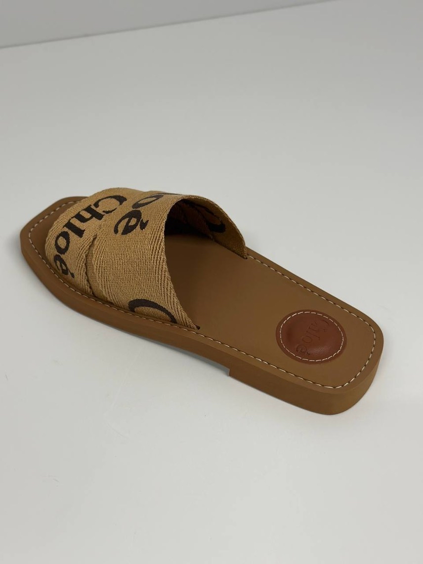CHLOE Slides side view - Women's luxury Shoes