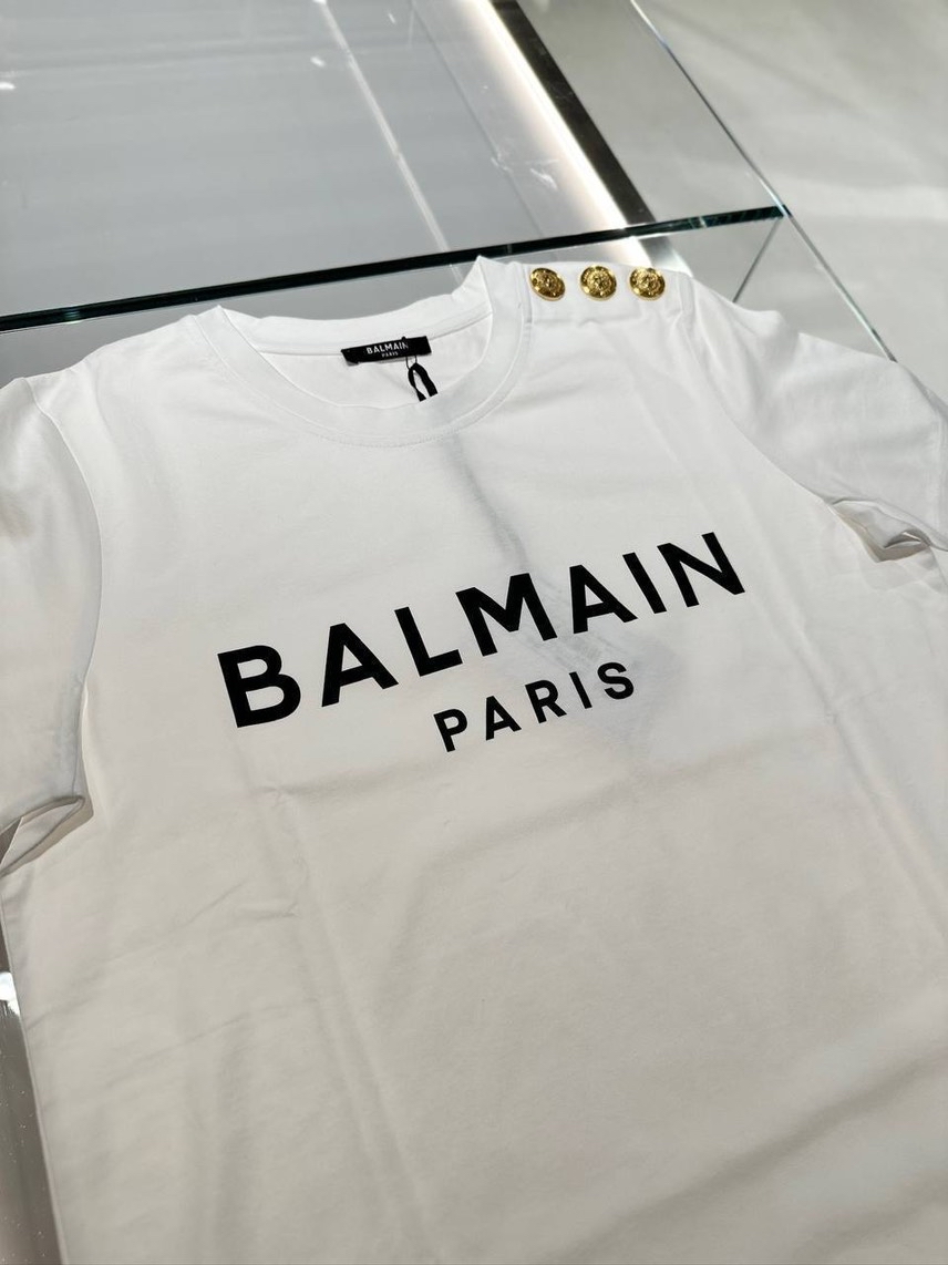 BALMAIN T-shirt and Polo side view - Women's luxury Clothes