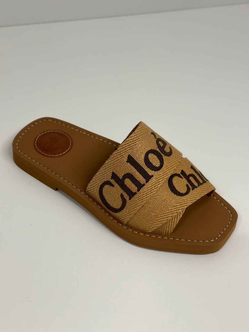 CHLOE Slides side view - Women's luxury Shoes
