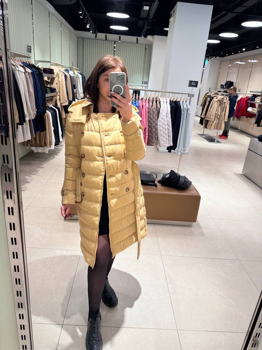BURBERRY Down jacket front view - Women's luxury Clothes