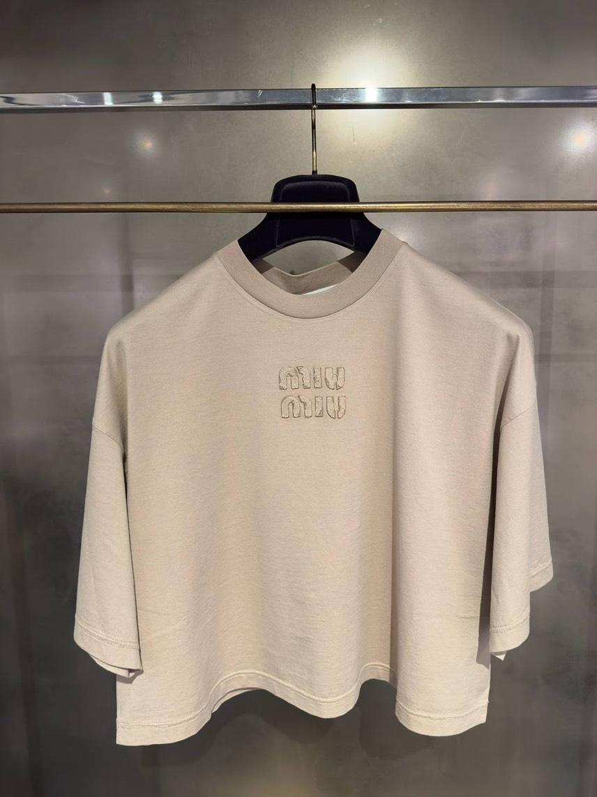 MIU MIU T-shirt and Polo front view - Women's luxury Clothes