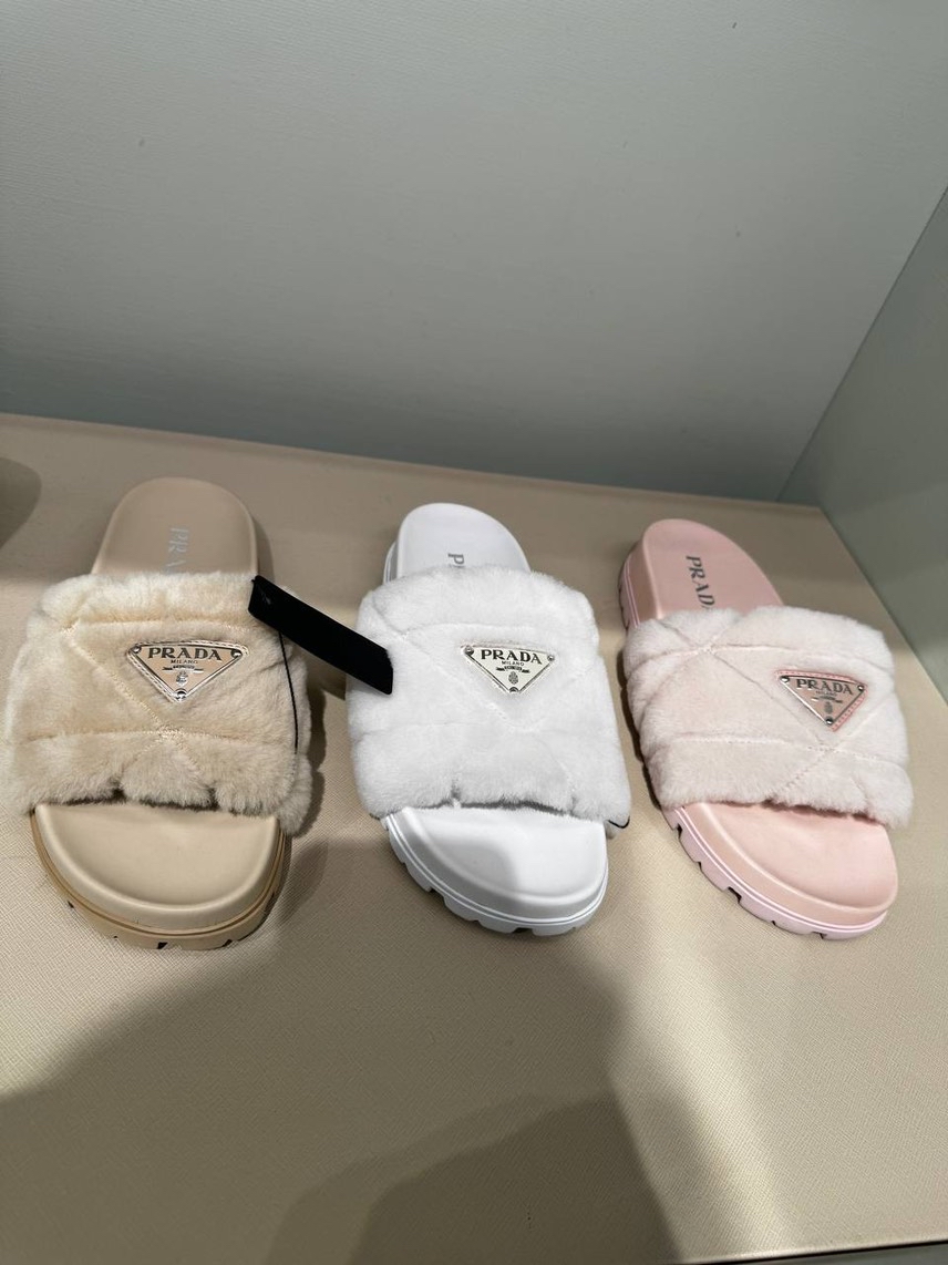 PRADA Slides front view - Women's luxury Shoes