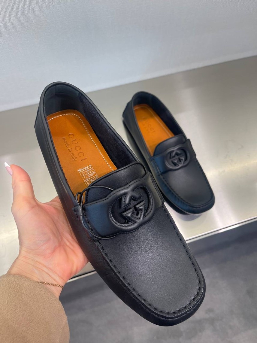 GUCCI Moccasins front view - Men's luxury Shoes