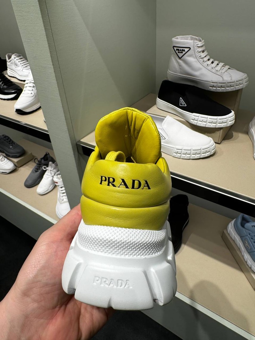 PRADA Sneakers side view - Women's luxury Shoes