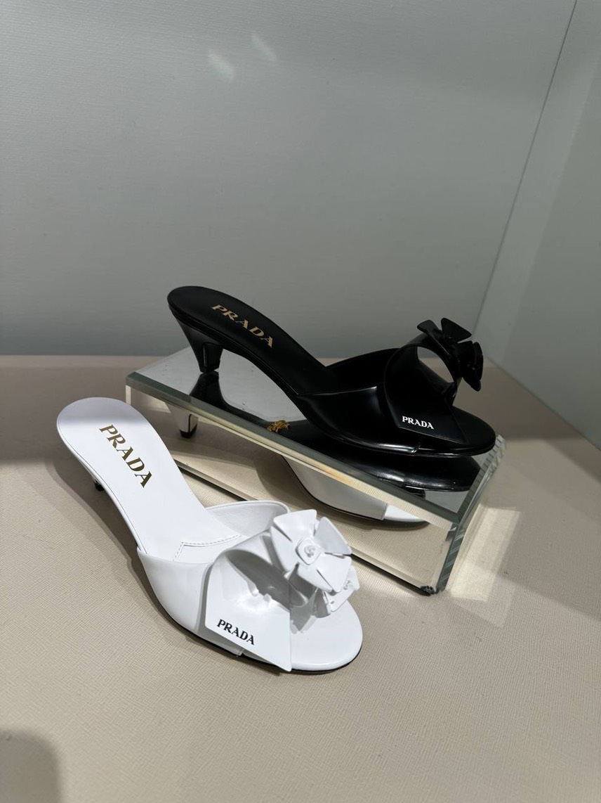 PRADA Slides front view - Women's luxury Shoes