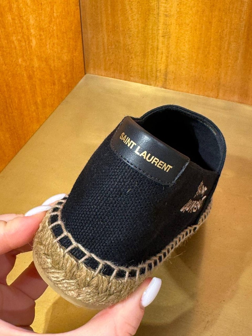 YVES SAINT LAURENT Espadrilles side view - Women's luxury Shoes