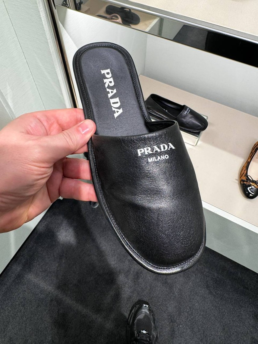 PRADA Slides front view - Women's luxury Shoes