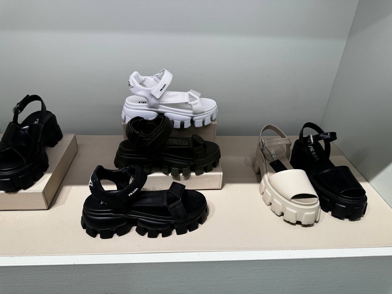 PRADA Sandals side view - Women's luxury Shoes