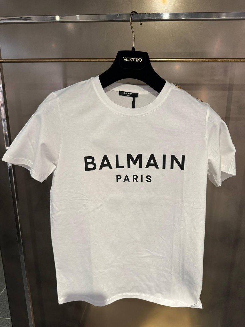 BALMAIN T-shirt and Polo front view - Women's luxury Clothes