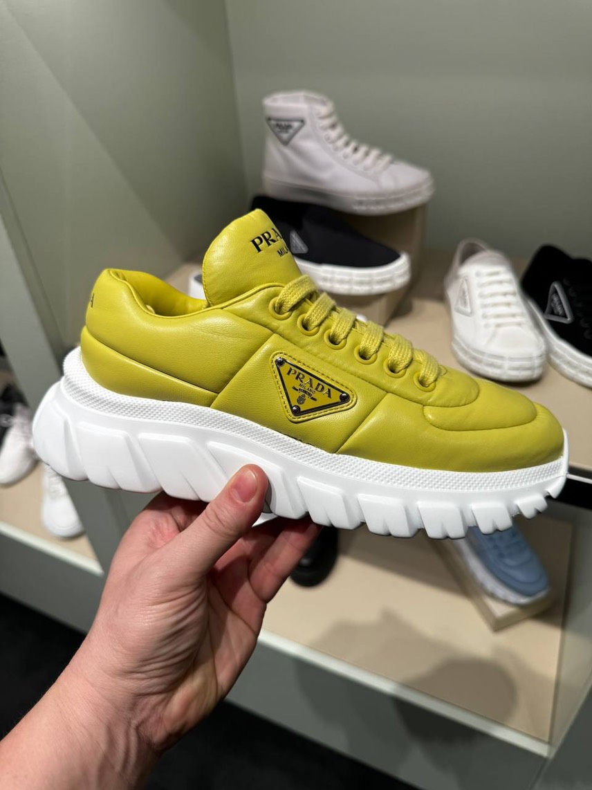 PRADA Sneakers side view - Women's luxury Shoes